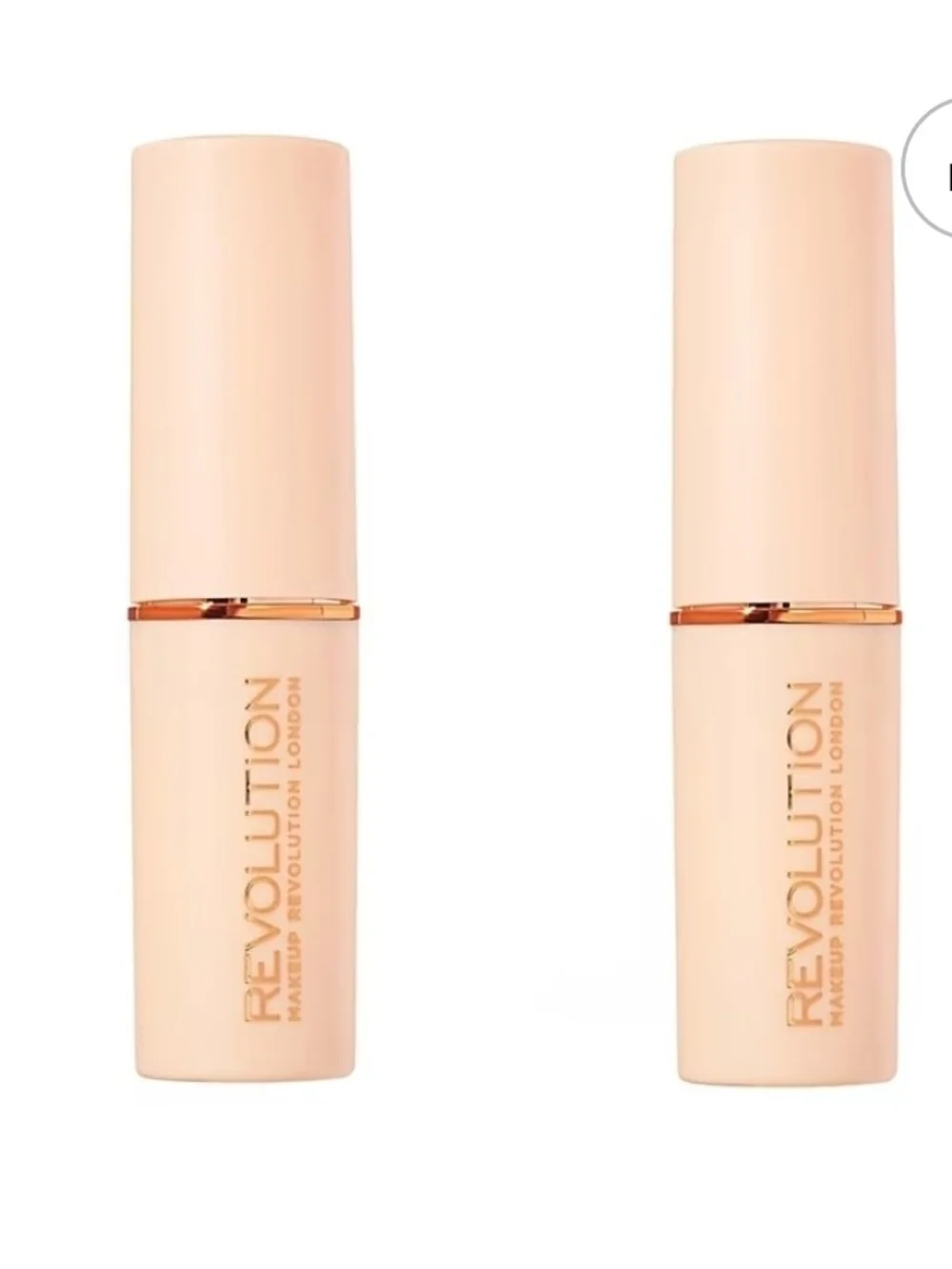 2 Pk. F1 - Makeup Revolution Fast Base Stick Foundation.